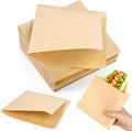 Custom Double Open Pretzel Bags Grease-Resistant Brown Sandwich Paper Bags Paper for Oily Snack Pretzels Cookies