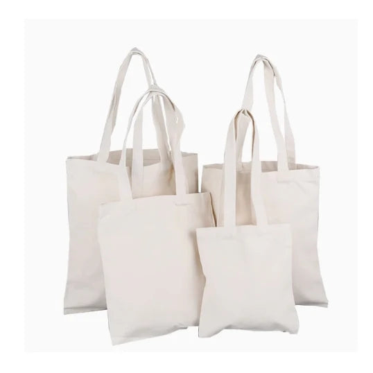 Personalised Natural Cotton Canvas Shopping Tote Bag Heavy Duty Canvas Tote BagShoulder Bag 100% Biodegradable Cotton