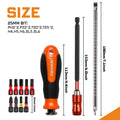 Multi-function Industrial Interchangeable Screwdriver Set Precision Multi-purpose Black Oxide Magnetic Tip 16-Piece Drill Bits