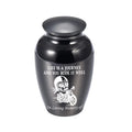 Large Stainless Steel Pet Ashes Urn with Secure Closure and Customizable Nameplate for Beloved Dog or Cat Tribute