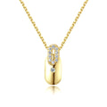 2023 Popular Necklace Women Fine Jewelry Fashion Zirconia 925 Sterling Silver Custom Pendant Chain Necklaces Jewelry Women