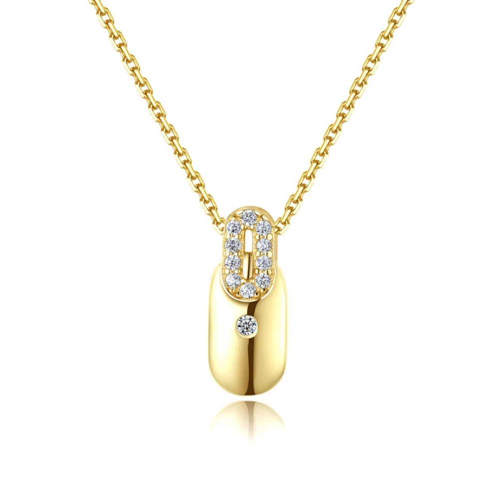 2023 Popular Necklace Women Fine Jewelry Fashion Zirconia 925 Sterling Silver Custom Pendant Chain Necklaces Jewelry Women