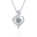 XGP68 925 Sterling Silver Colorful Moissanite Pendant Necklace for Women Luxury Fashion Wedding Engagement Jewelry Party Gifts