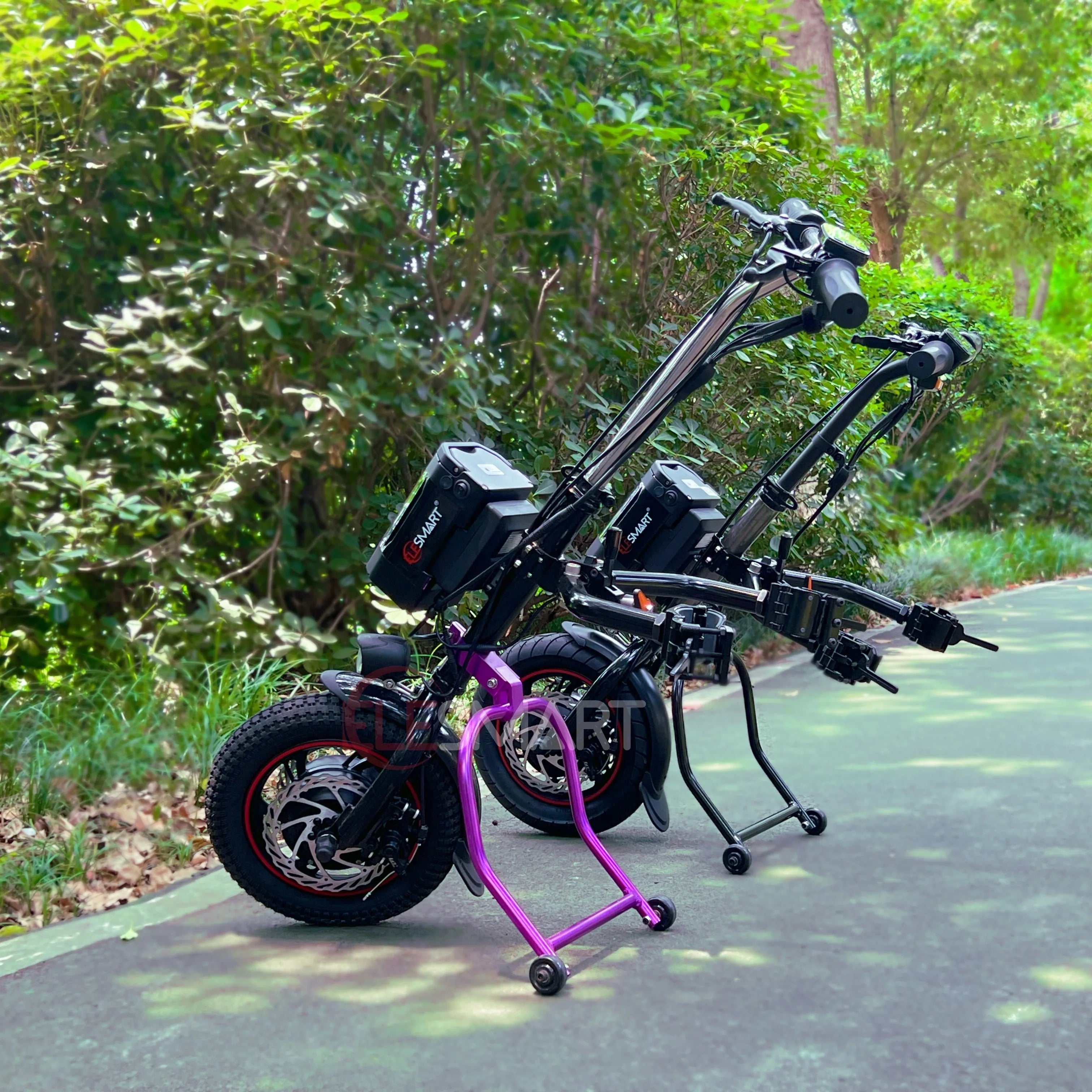 Factory Supply Elesmart A3 36v 350w 12 Inch Electric Wheelchair Handcyle with Lithium Battery
