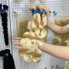 Wholesale Brazilian 613 Color Virgin Straight Hair BundlesRaw Virgin Cuticle Aligned 613 Body Wave Hair Extensions Vendor