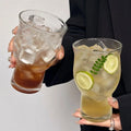 Glass Water Cup Design Perfect Cute and Luxurious Feel Also Suitable As Stemmed Beer Glass Creative Beverage Coffee Cup