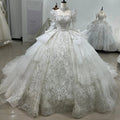 Jancember XS057 Vintage Square Collar Long Sleeve Empire Ball Gown Wedding Dresses