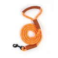 2024 Hot Sell  Leather Durable Reflective Nylon Dog Traction Braided for Medium Dogs and Large Dog