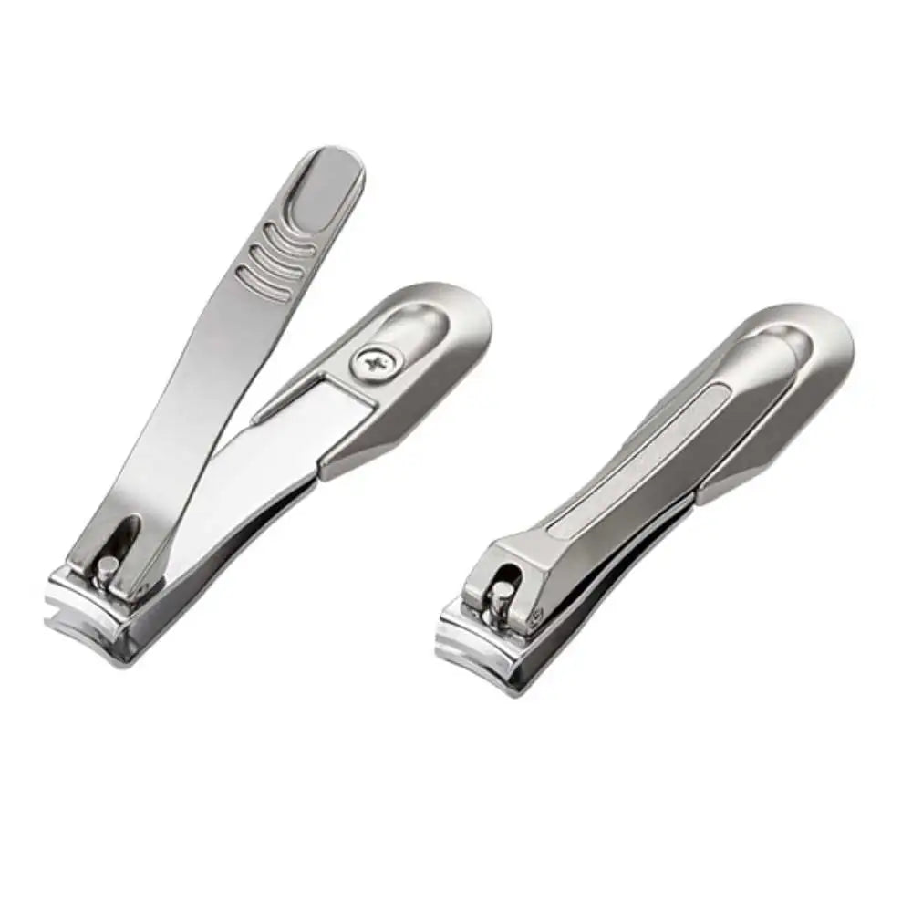 Heavy Duty Black Matte Stainless Steel Nail Clippers Set for Men Women Baby Fingernail & Toenail Cutters with Wide Jaw Opening