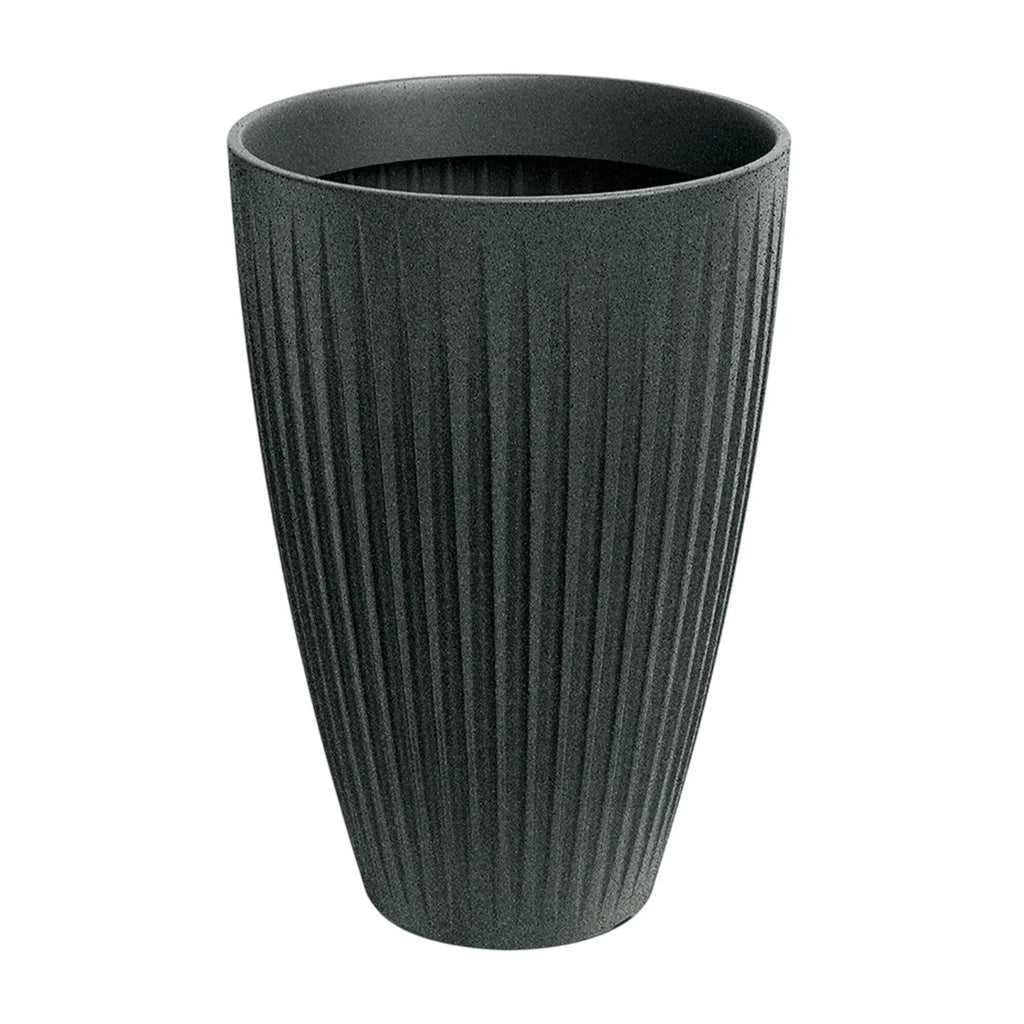 Latia Round HIGH flowerpot 60x58 graphite granite