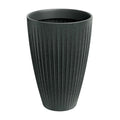 Latia Round HIGH flowerpot 60x58 graphite granite