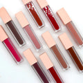 Custom Logo Vendor Creamy Engraved Lip Balm Gold Green Liquid Lip Gloss Waterproof Glitter Liquid Velvet Matte Lipstick