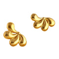 Fenyi Wholesale Jewelry European and American Elegant Temperament Retro Personality Water Drop Petal Stainless Steel Earrings