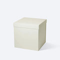 Custom B6 Cube Size Ivory Lid off Cardboard Closure Box for Gift Packaging