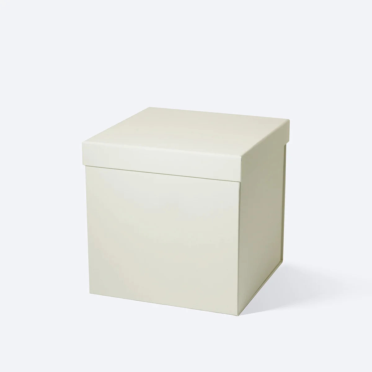 Custom B6 Cube Size Ivory Lid off Cardboard Closure Box for Gift Packaging