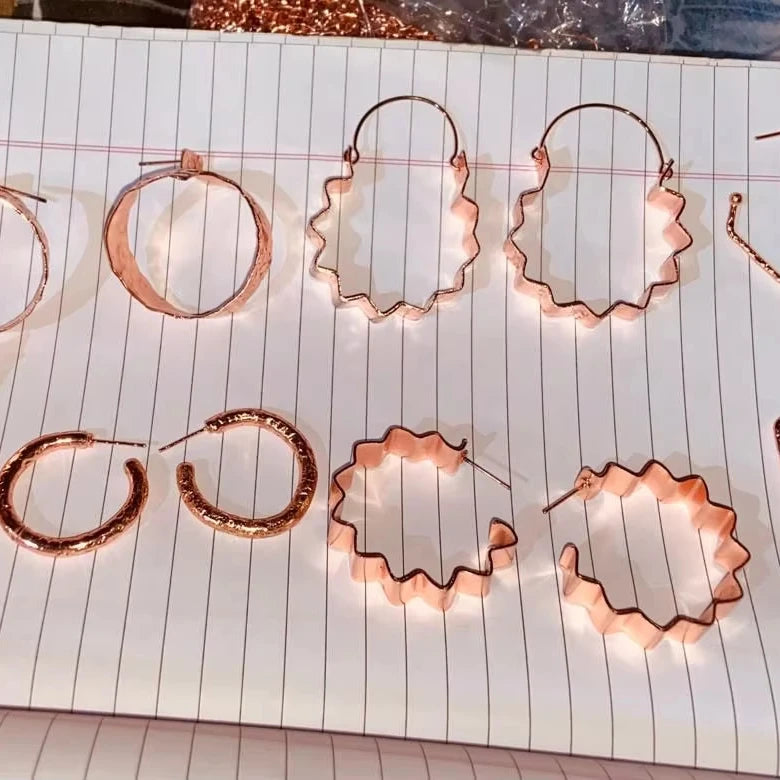 Custom Made Handcrafted Brass Bangles Trendy Agate Drop Earrings Women's Party Everyday Casual Wear Office Styling Gifting