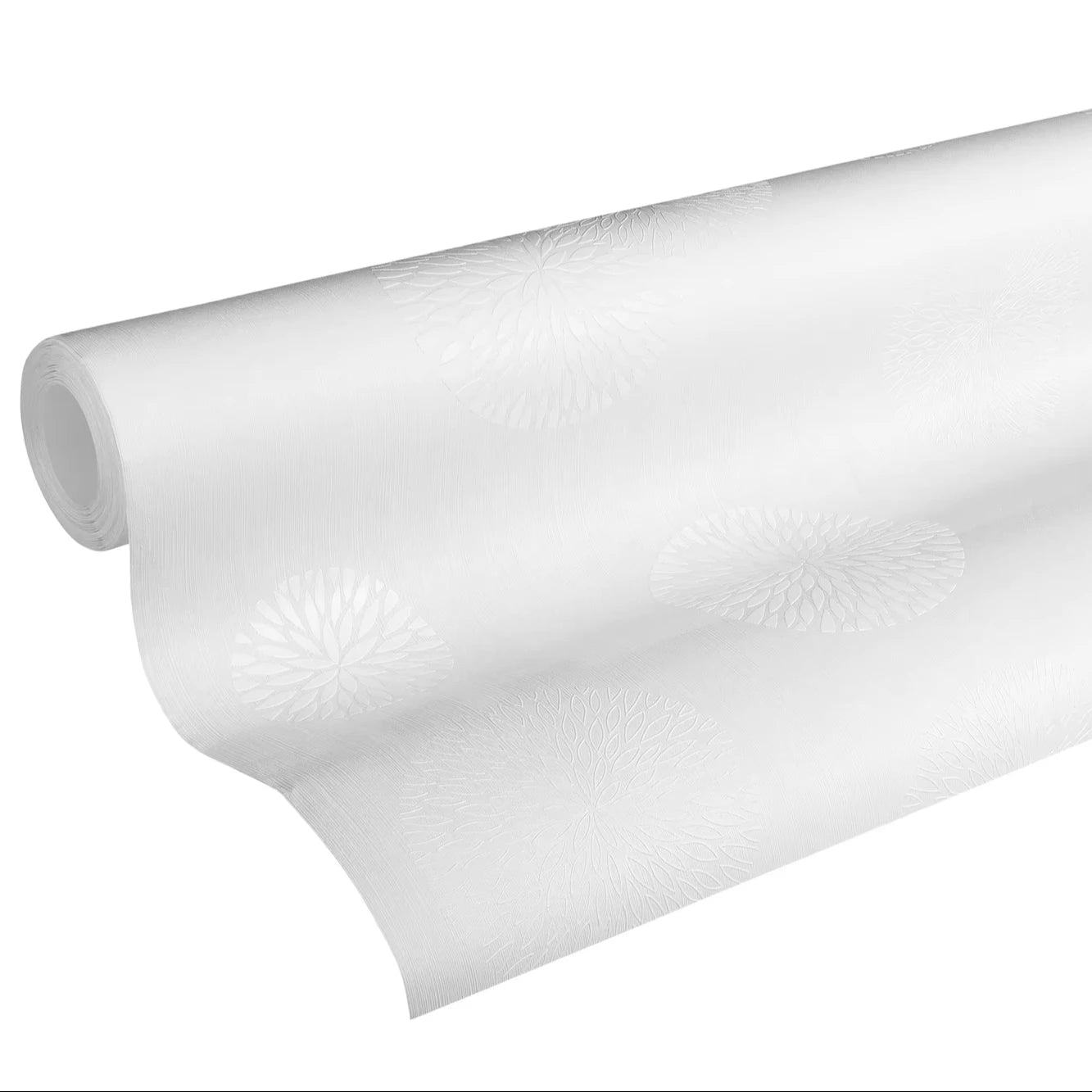 Made in Germany - Coatable Wallpaper rolls Geometric Paintable White Non Woven Vinyl Wallpaper Dots Circle - 2500 x 106 m