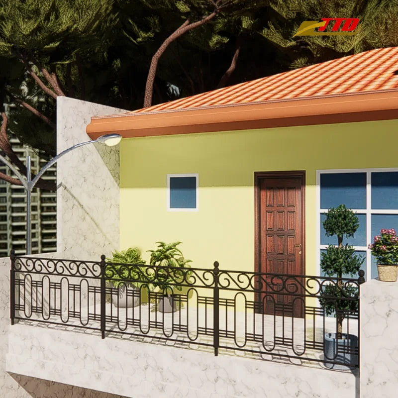 Elegant Modern Iron Railings for Villas for Balcony Revamp with Beauty and Function Steel Material