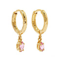 S925 Sterling Silver Fashion Jewelry 18K Gold Plated Cubic Zirconia Diamond Earrings for Wedding