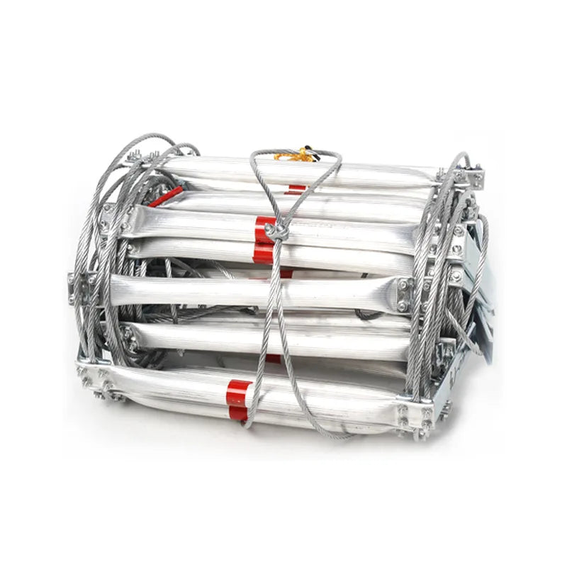 OEM Telescopic Aluminum Ladder Industrial Fire-resistant High-altitude Rescue and Fire Escape Ladder 150kg Load Capacity