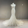Jancember 1004 Lace Halter Sleeveless Mermaid Wedding Gowns Dresses