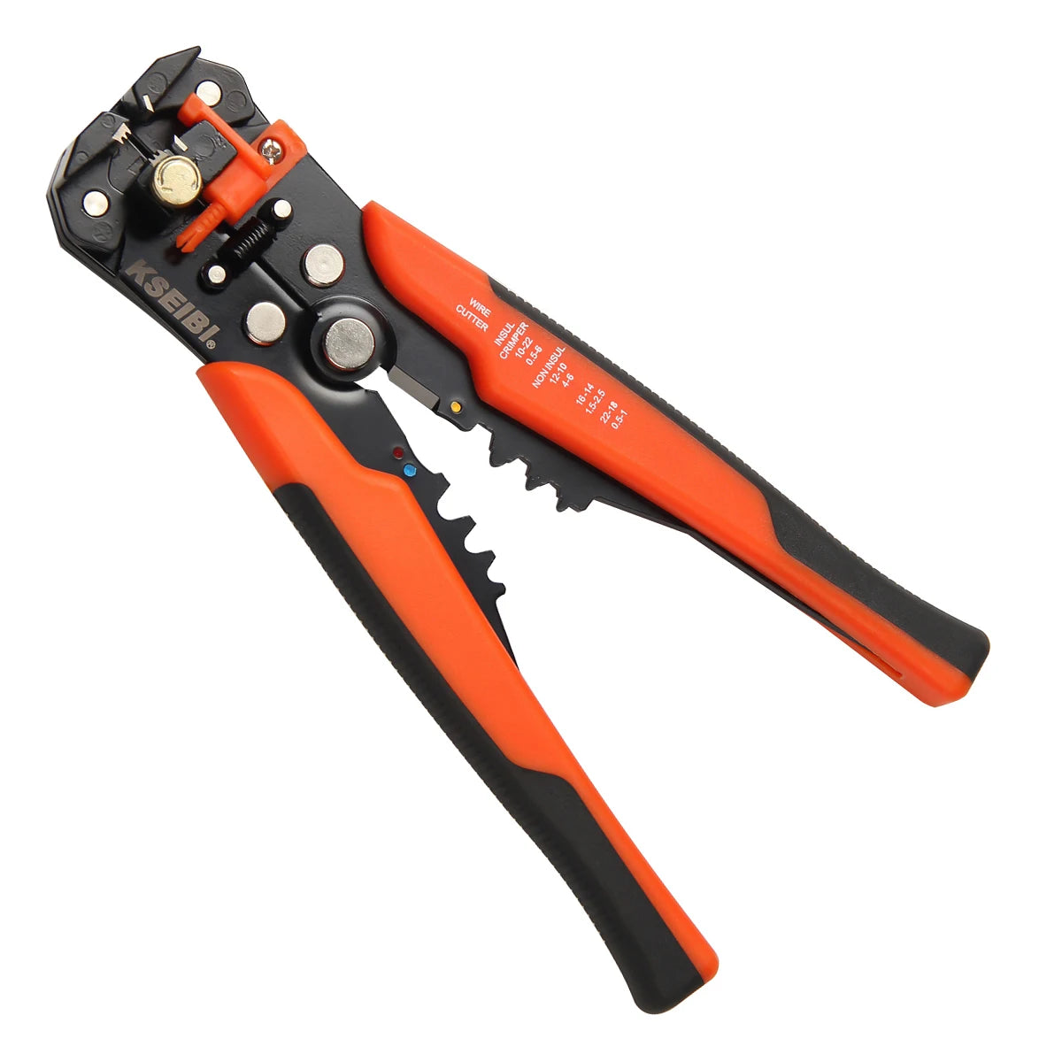 KSEIBI Professional High Carbon Steel Automatic Wire Stripper 8 Icnh for Strip Cable Jackets or Insulation