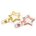 Supplies DIY Star Swivel Lobster Claw Clasps Metal Keychains in Bulk Snap Hook KeyRing for Bag Jewelry Keychain Rings Kit Making