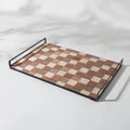Factory Hot Sale Muslim Ruit Plate Dinner Plate Dessert Candy Box Charcuterie Christmas Serving Tray with Metal Stand