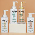 300ml 400ml 500ml 800ml Luxury PET Plastic Bottles White Transparent Square with Gold Pump for Scrub Shampoo Cosmetic Lotion