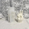 3D Hand Shape Silicone Molds Victory Finger Shape Silicone Molds Soap Molds for DIY Plaster Sculpture Clay