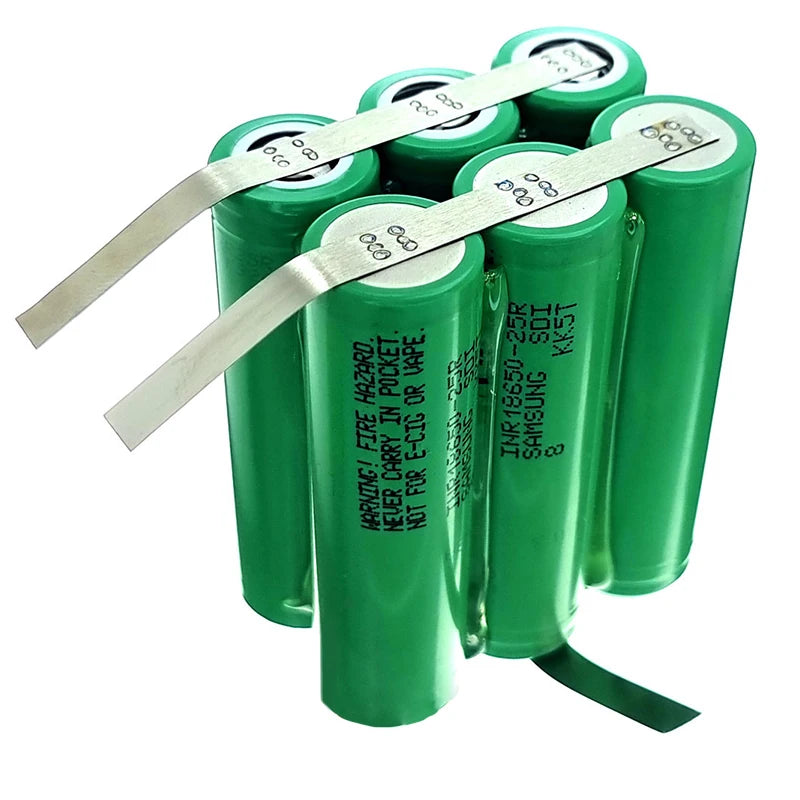 Customized Li Ion Battery Pack 7.4v DC 10.5Ah 10500mah 7800mah 6600mah 18650 2s3p Lithium Ion Battery 2s3p INR18650 25R 7500mah