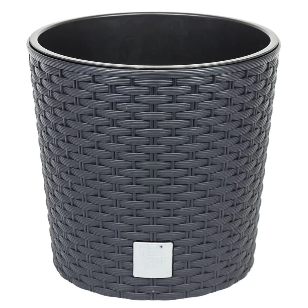 Rato round 37.65 liter pot with planting cup in anthracite color 40 x 40 x 37.5 cm