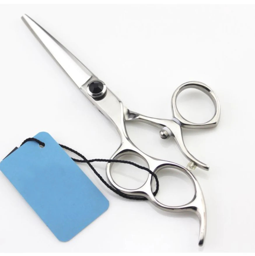 Left-Handed Hair Cutting Scissors 5.5 Inch Professional Lefty Barber Shears Stainless Steel Precision Haircut Scissor for Salon