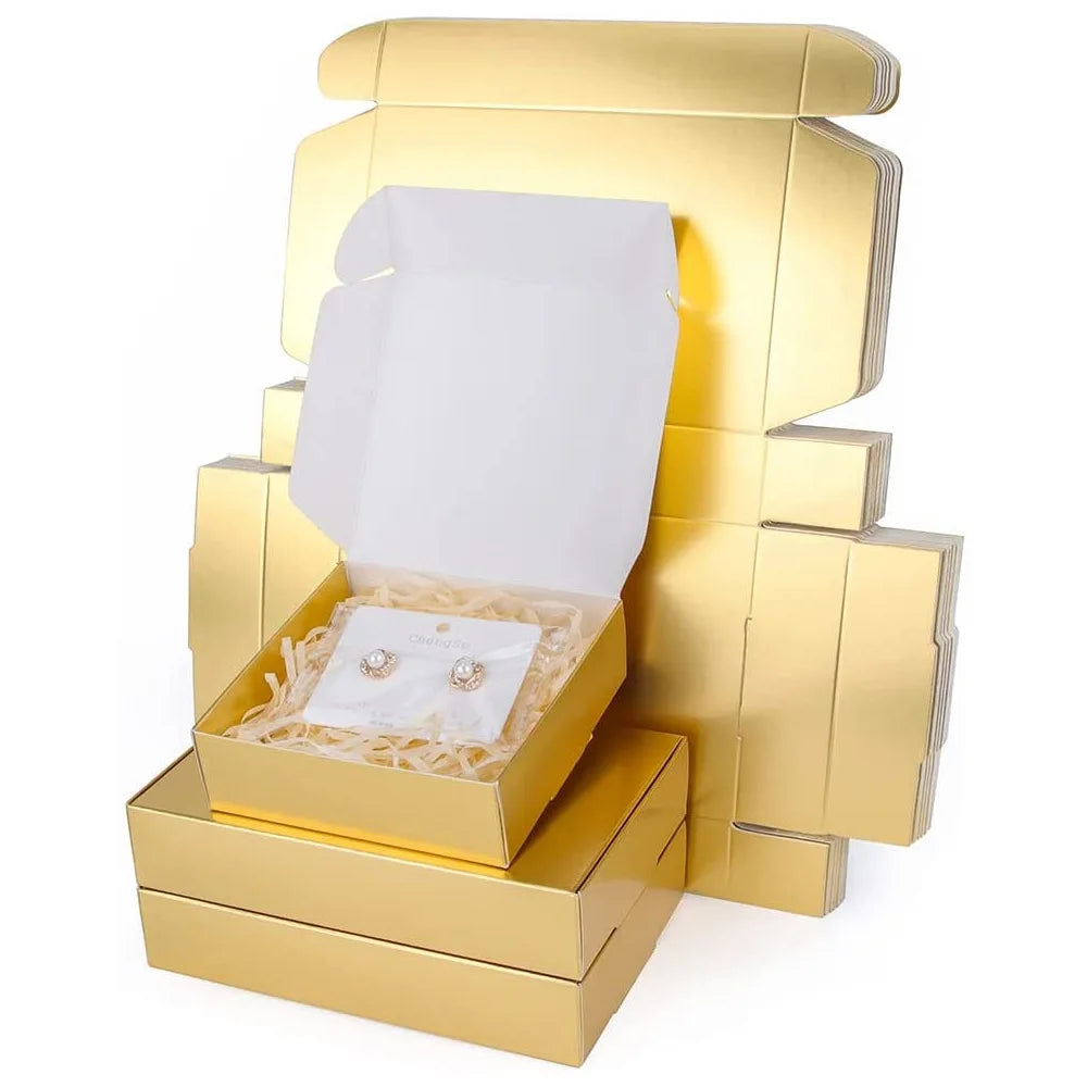 CZY Directly Factory Supply Custom Printed Gold and Blacks Chocolate Packaging Box With Divider
