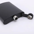 New Special Top Lids Custom Logo Bulk Pocket Case Black Engravable 7oz 6oz 8oz Hip Flask Stainless Steel MegaBDM