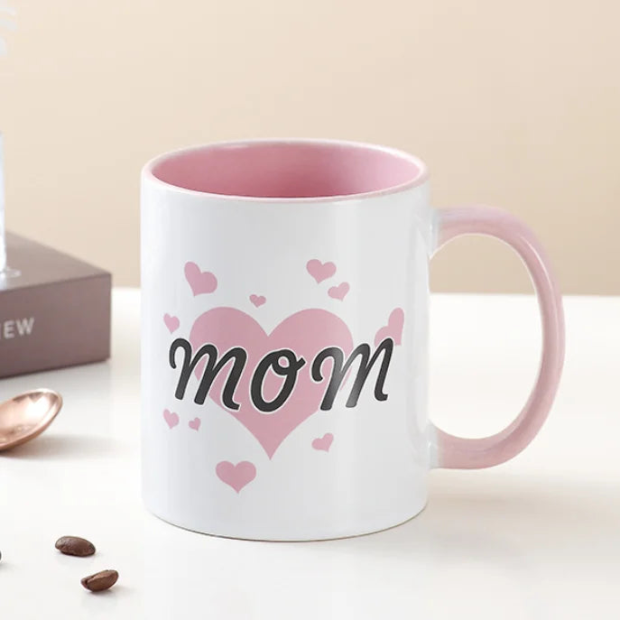 11oz Sublimation Stoneware Ceramic Mug Customizable DIY Printed American Style Modern Design Personalized Wholesale Gift Mug