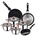 SIP 8pc Cookware Set + Set of 3 frying pans 16/20/24