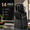 Stellar Professional 3cr13 Stainless Steel Kitchen Knife Set with Black PP Handles for Kitchen