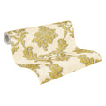 Made in Germany - Luxury Wallpaper rolls Damask Gold Cream Non Woven Vinyl Contract Wallpaper for Hotel - 1005 x 053 m