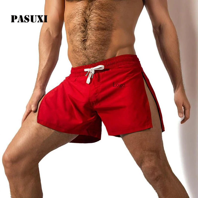 PASUXI Men's Quick Dry Running Shorts 2026 Summer Ice Silk Fitness Shorts with Pockets Lightweight Workout Athletic Pants