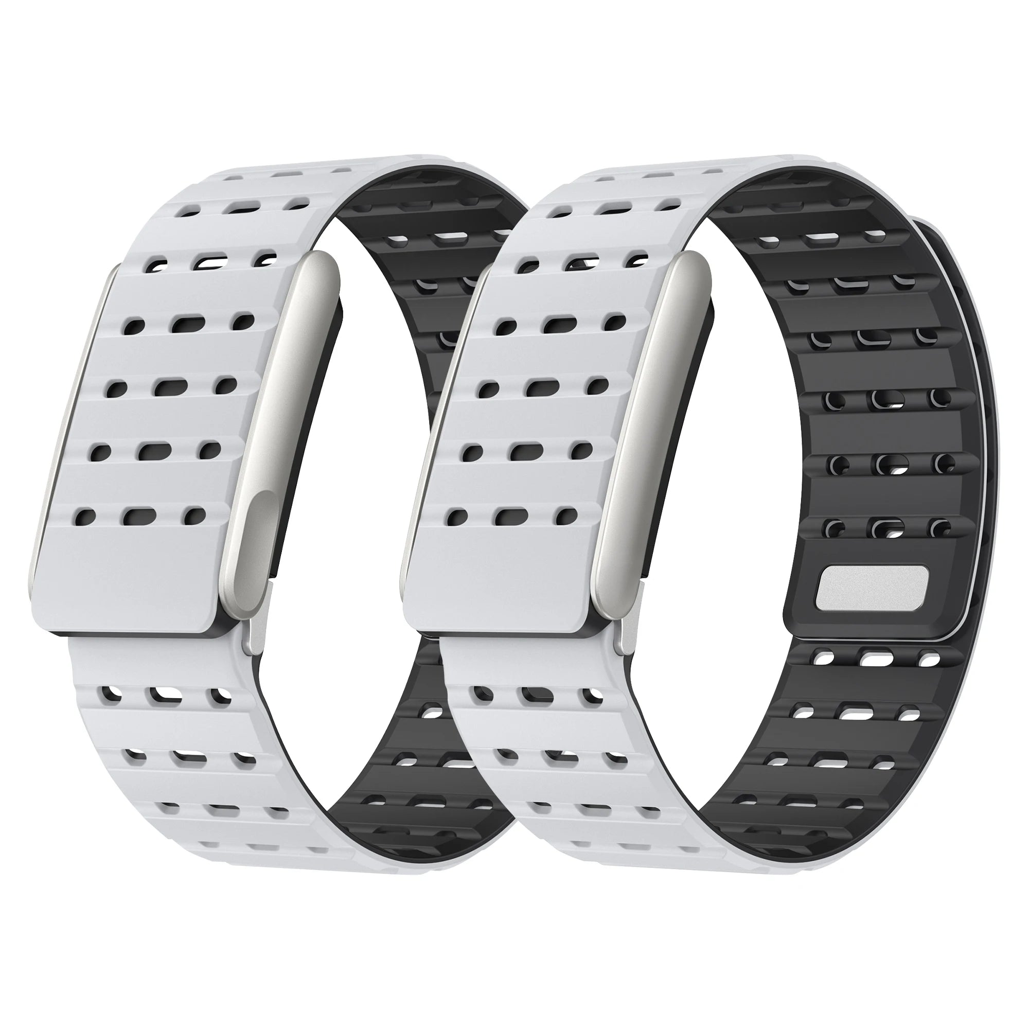 RYB Silicone Magnetic Watch Band for Whoop 5.0 Sport Watch Band with Pin Buckle Soft Adjustable Smart Watch Strap