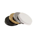 US FDA Standard Gold Shiny Metal Lid for Candle Making D58 Golden Aluminum Caps With Liners Classic Design Metal Screw Lid