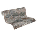 Made in Germany - Luxury Wallpaper rolls Jungle Grey Beige Orange Black Non Woven Contract Wallpaper Flowers - 1005 x 053 m