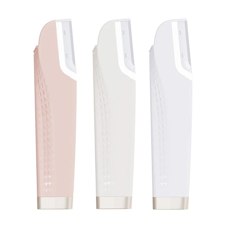 Electric Dermaplaning Tool for Face with LED Light Painless 3 Speeds Facial Peach Fuzz Hair Removal for Women with 6 Blades
