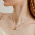 Fashion Jewelry Minimalist Irregular Chain Necklace Gold Stainless Steel Pendant Necklaces for Women Daily Wear