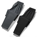 OEM Custom Logo Design New Men's Anti-wrinkle Plush Thickened Fabric Casual Trousers Winter Slim  Sports Pants