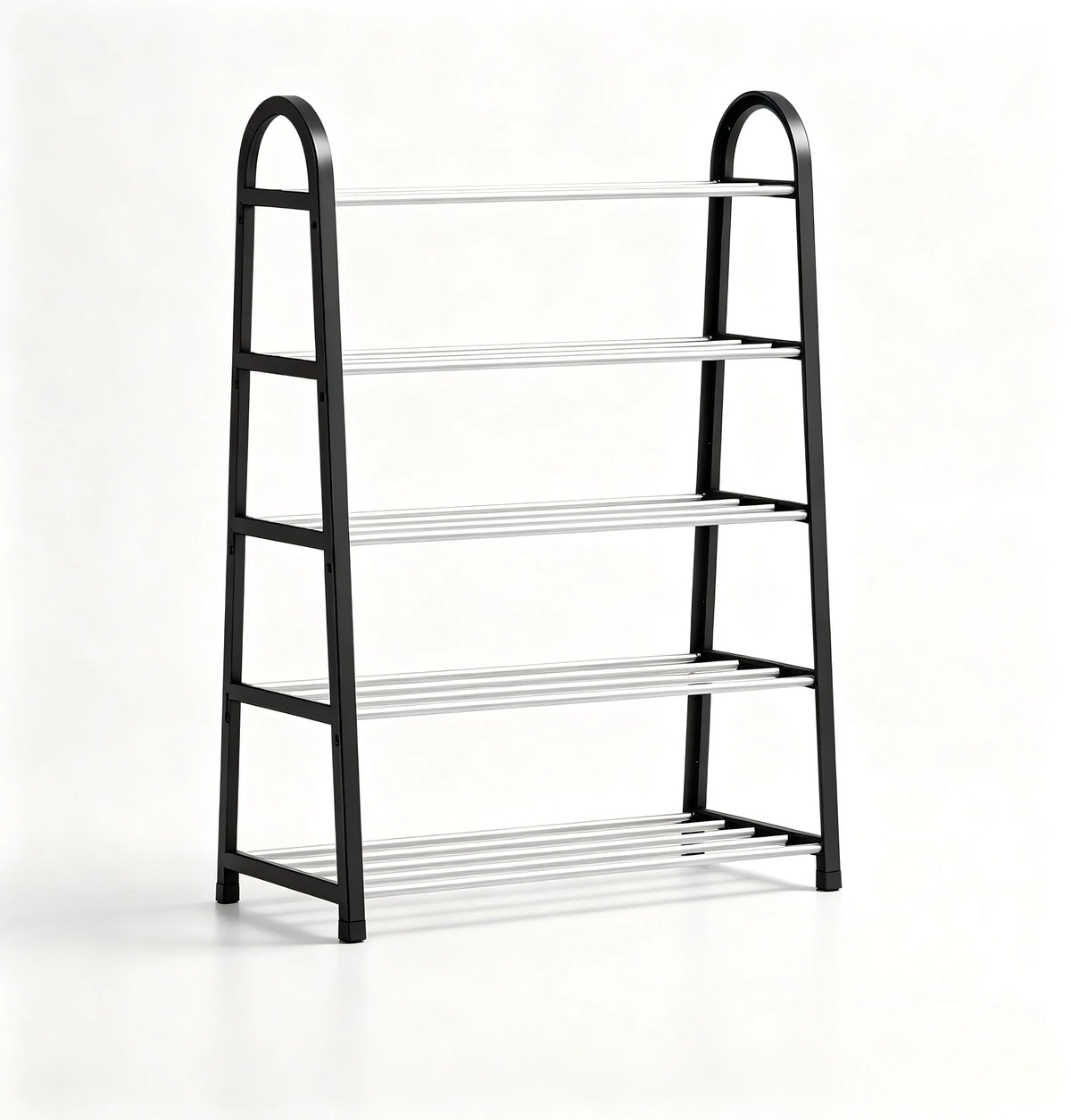 Modern Detachable 4 Tier 5 Tier Metal Shoe Rack Organizer Freestanding Shoe Storage Shelf for Entryway Bedroom Closet MegaBDM