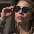 2025 Vintage Unisex 9 Level Adjustable Driving Sun Glasses Dimming Polarized Fishing Round Sunglasses With ND Filter Lenses