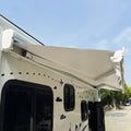 Wareda W5500 100% Waterproof 13x8ft Aluminum Alloy 12V Electric Caravan Cassette RV Power Motorhome Awning