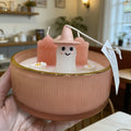 Coconut Soy Wax Dessert Candle Manufacturer Diy mango Sticky Rice Private Label Scent Shaped Embeds Dessert Candle Business